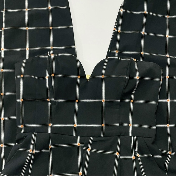 Shona Joy Paralleled Jumpsuit Plaid Check‎ Bustier - Picture 7 of 11